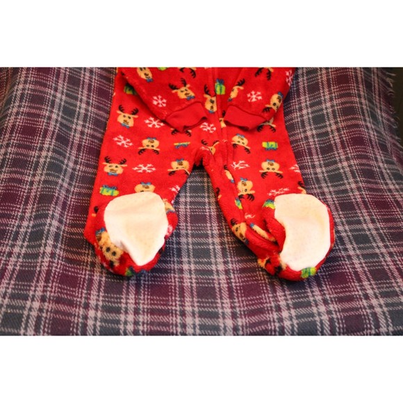 Macy's Footed Onsie Winter Christmas Reindeer Size 24M - Picture 5 of 10
